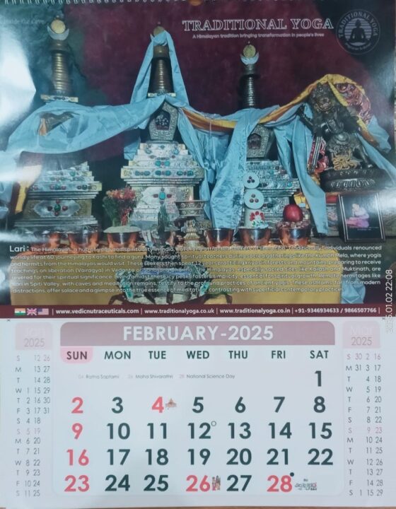 Traditional Yoga Calendar -2025 - Image 3