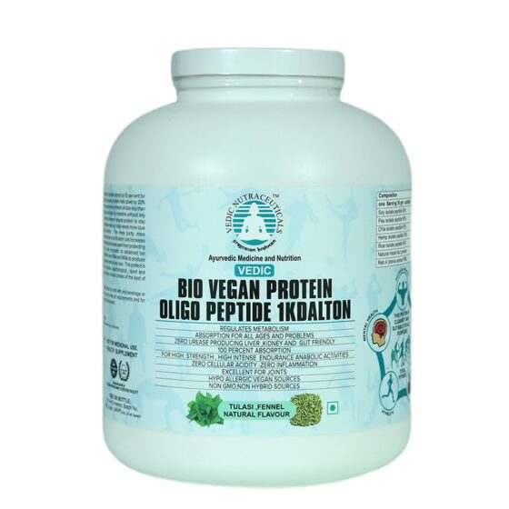 Bio Vegan Protein Oligo Peptide 1Kdalton (Natural Tulasi -Fennel flavour)